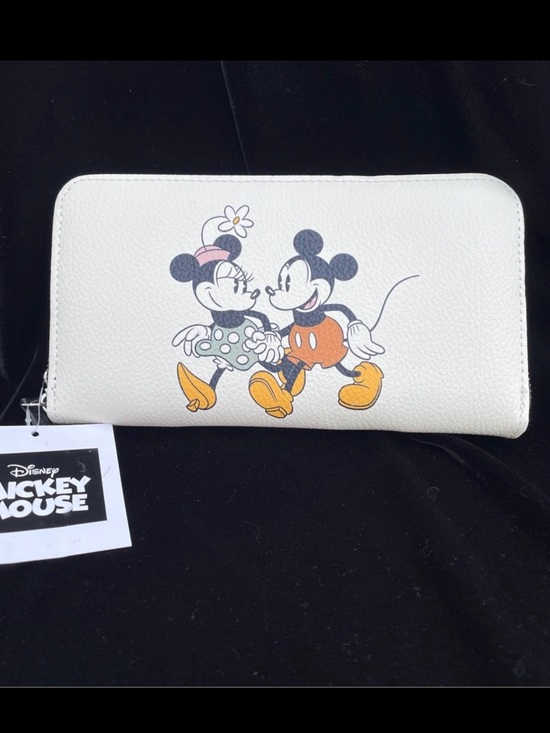 Disney Handbags - Mickey Mouse and Minnie Mouse Zip Around Wallet NWT